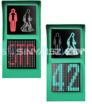 Sarix™ 300MM PEDESTRIAN LIGHT RED MAN-WALKING GREEN MAN+RG DISPLAY WITH 5MM LEDS