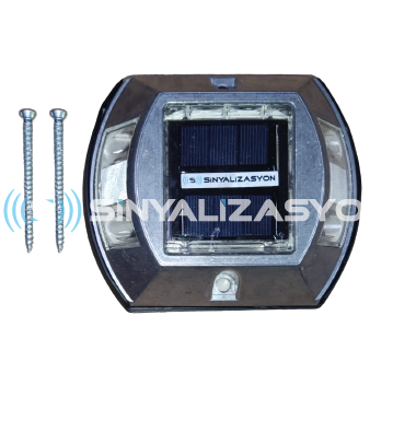 S-SRS22 SOLAR ROAD BUTTON WITH ALUMINUM BODY AND LED REFLECTORS